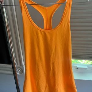 Bright orange Nike dri fit workout tank top